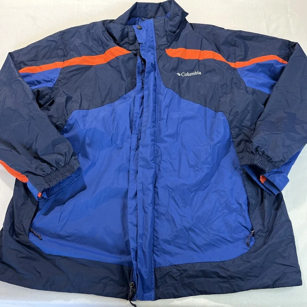 Columbia Men's‎ Eager Air Interchange Jacket Blue XXL Omni Shield